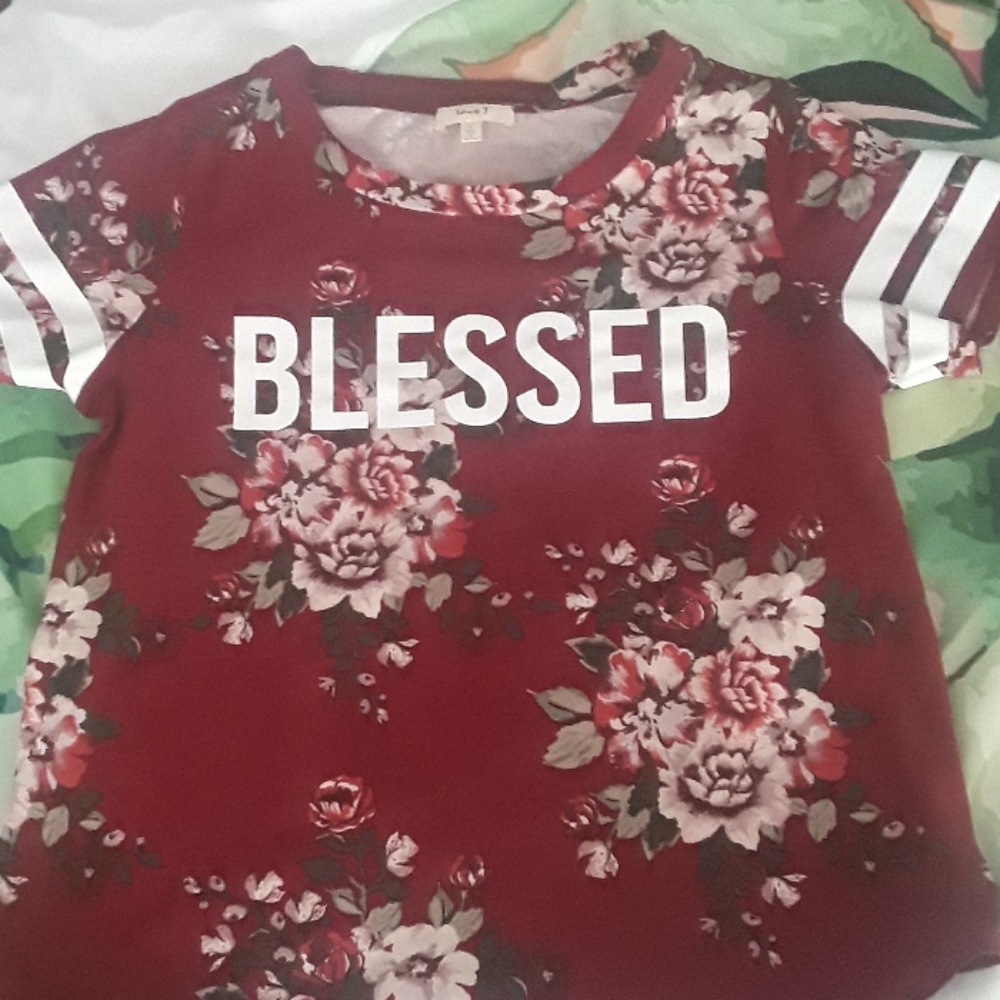 Blessed burgundy shirt
